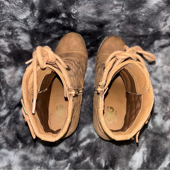 G by Guess Tan Leather Boots - Picture 4 of 6